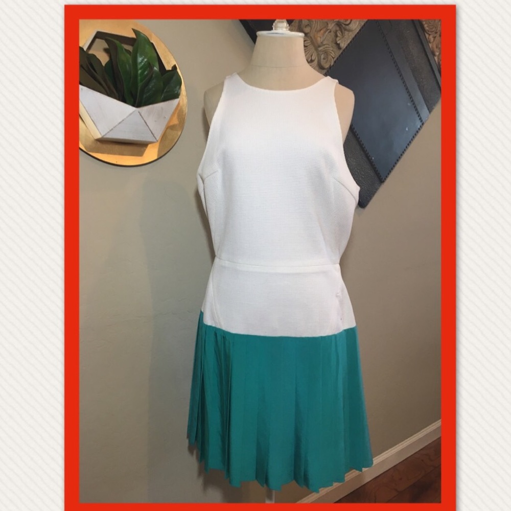 ❤️NWT❤️ Thakoon White Cotton Silk Green Dress